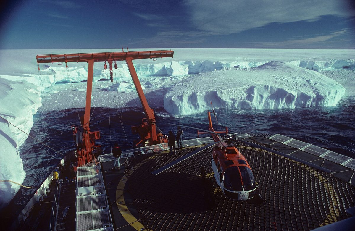 A modern ice-strengthened polar expedition vessel