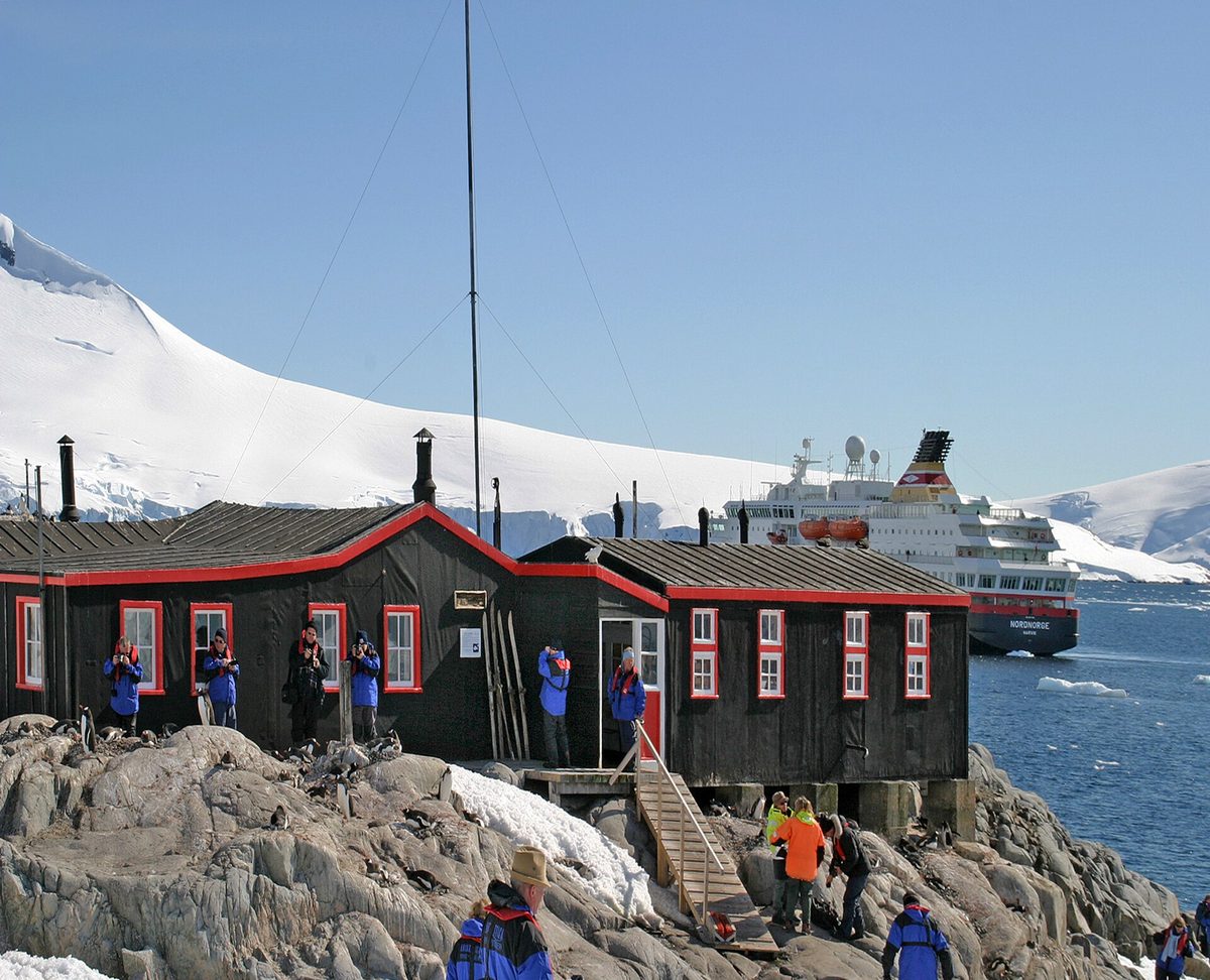 The historic Port Lockroy base on the Antarctic Peninsula